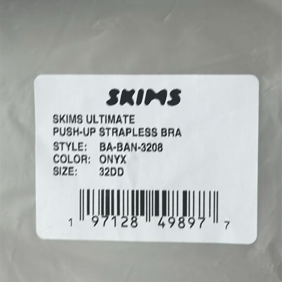 Slims ultimate STRAPLESS PUSH-UP BRA in onyx size 32DD New with tags - Picture 9 of 9